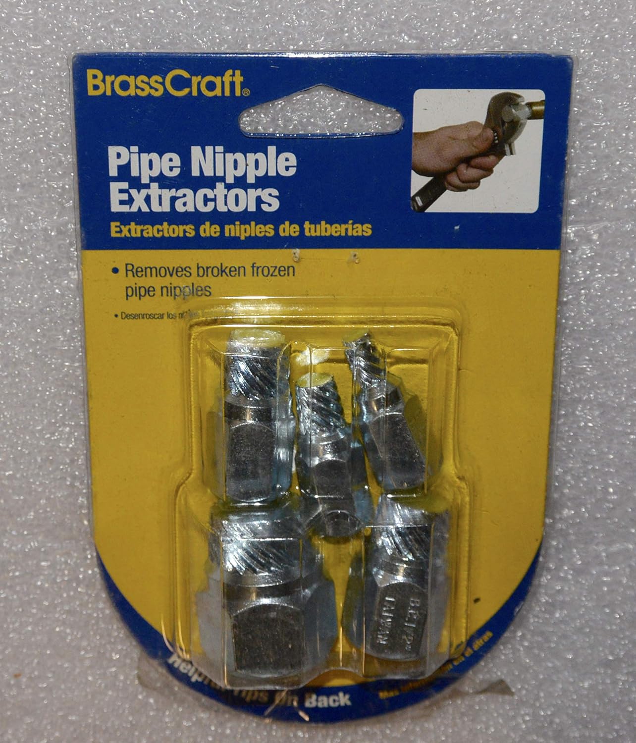 BrassCraft T167 Pipe Nipple Extractor Set, Chrome