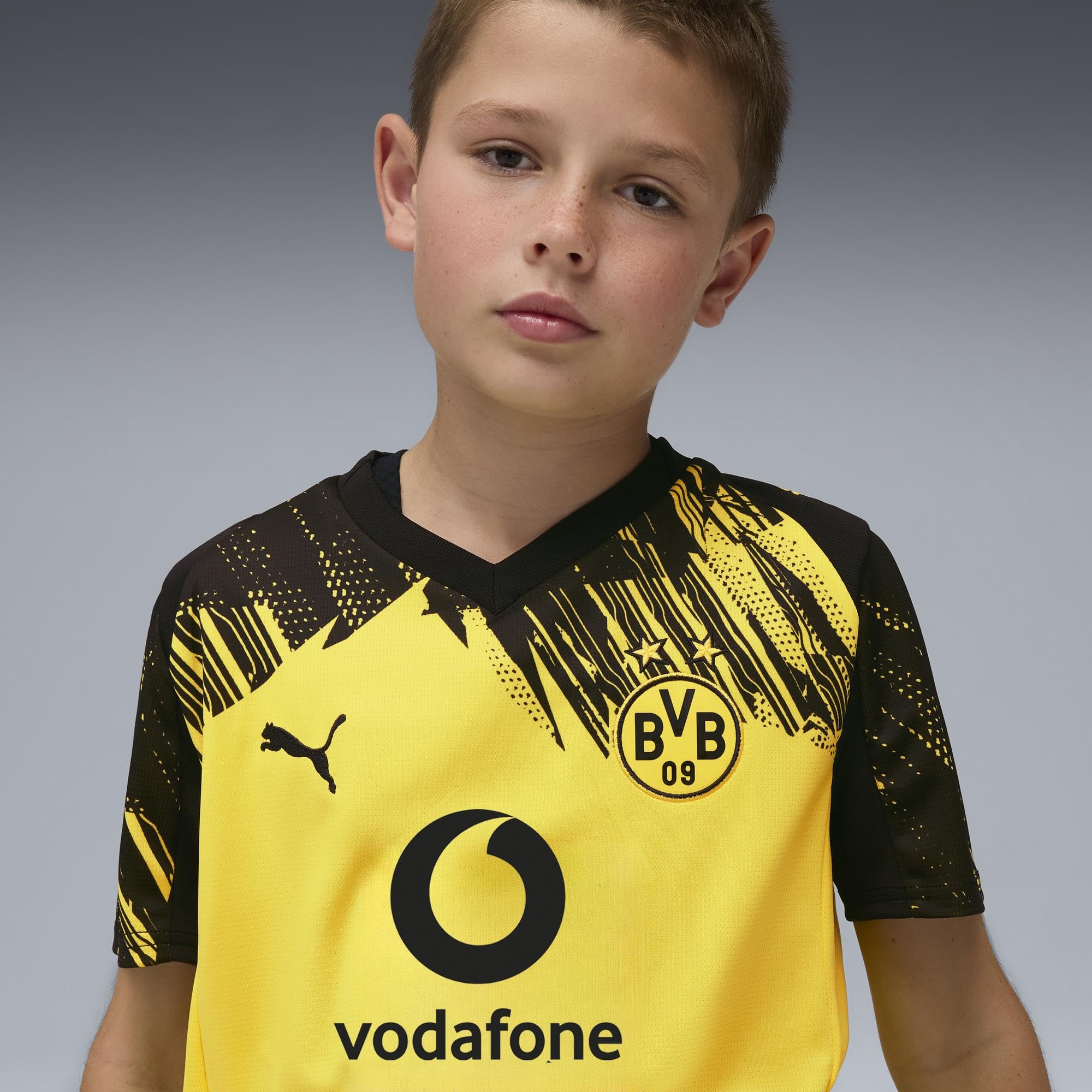 Puma Dziecięca replika dżerseju Borussia Dortmund Home, Faster Yellow/PUMA B, 140