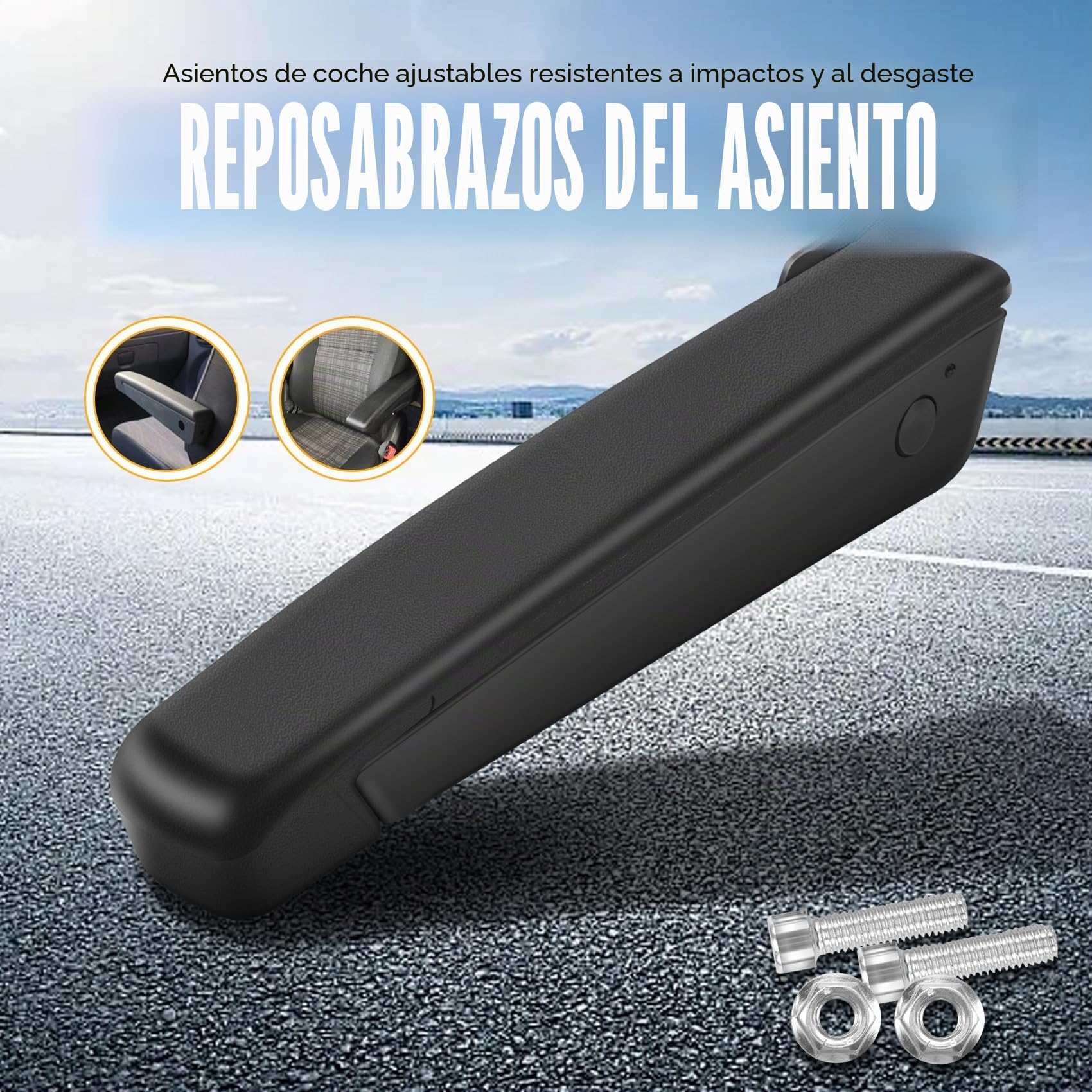 Reposabrazos de asiento de coche universal ajustable para autocaravana RV piezas de coche lado izquierdo
