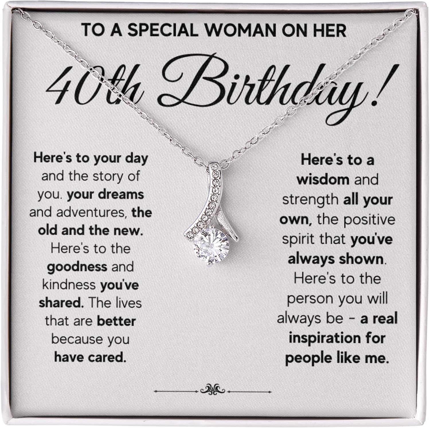 FG Family Gift Mall 40th Birthday Gifts Women, 40 Year Old Birthday Gift Ideas For Women, Best Gifts For 40 Year Old Woman, 40 And Fabulous Happy Bday For Women Turning 40 with Message Card and Gift Box