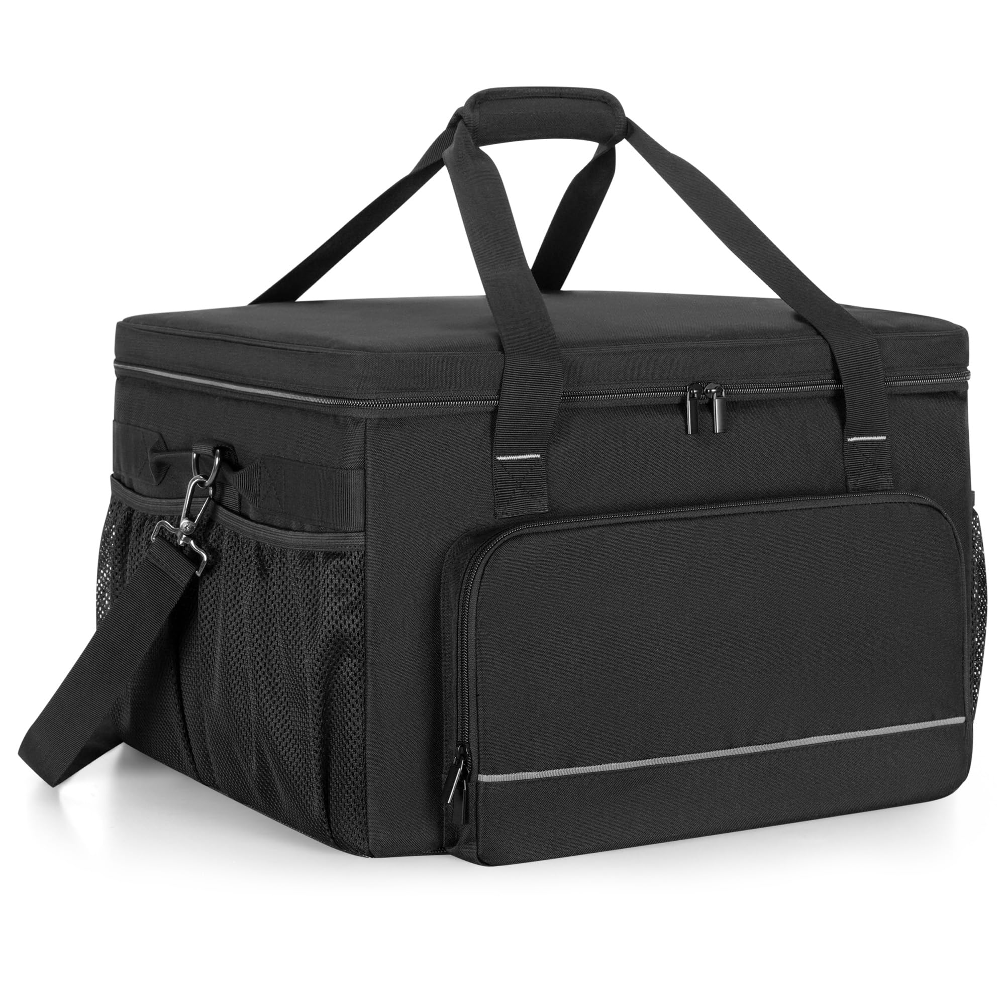 Yarwo Custodia Trasporto per Stampante Compatibile con HP OfficeJet Pro/DeskJet/Smart-Tank/Epson EcoTank, Borsa Rimboccata con Base Rigida & Divisori per Inchiostro, Carta & Articoli da Ufficio