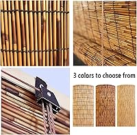 Vista 6 de Persianas de bambú enrollables de bambú, persianas de bambú para ventanas, persianas enrollables de bambú para exteriores, cortinas de bambú