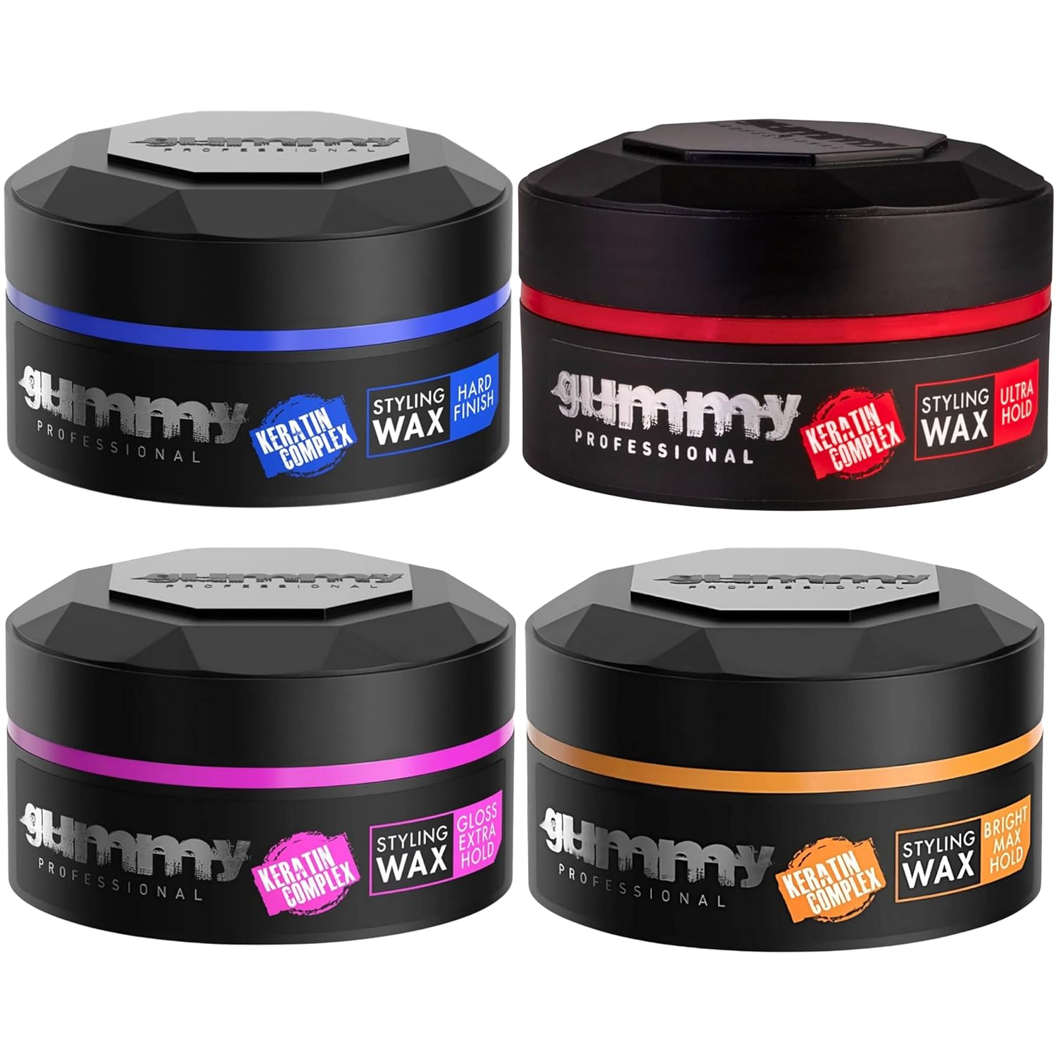 Gummy Fonex Hard Finish, Shine, Extra Gloss, Ultra Hold 4 x 150 ml