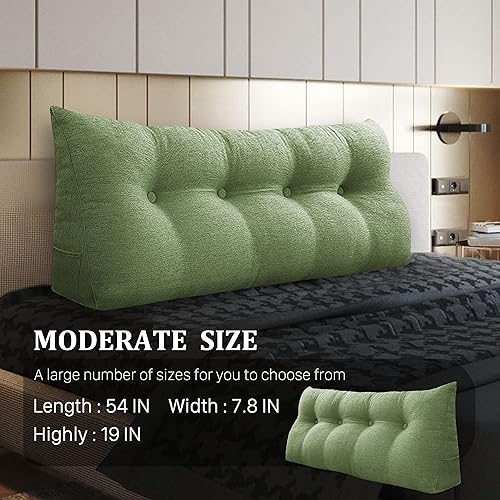 Miniatura 2 de homecozy Almohada de cabecera de cuña para dormitorio, almohada de lectura, soporte de espalda para sentarse en la cama, cojín lumbar,