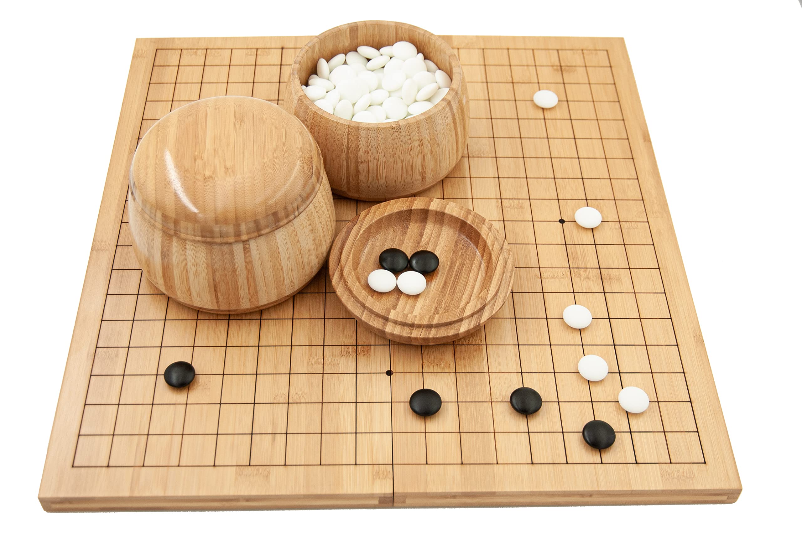 Go-Klappbrett-Set Bambus (mit Yunzi-Steinen)