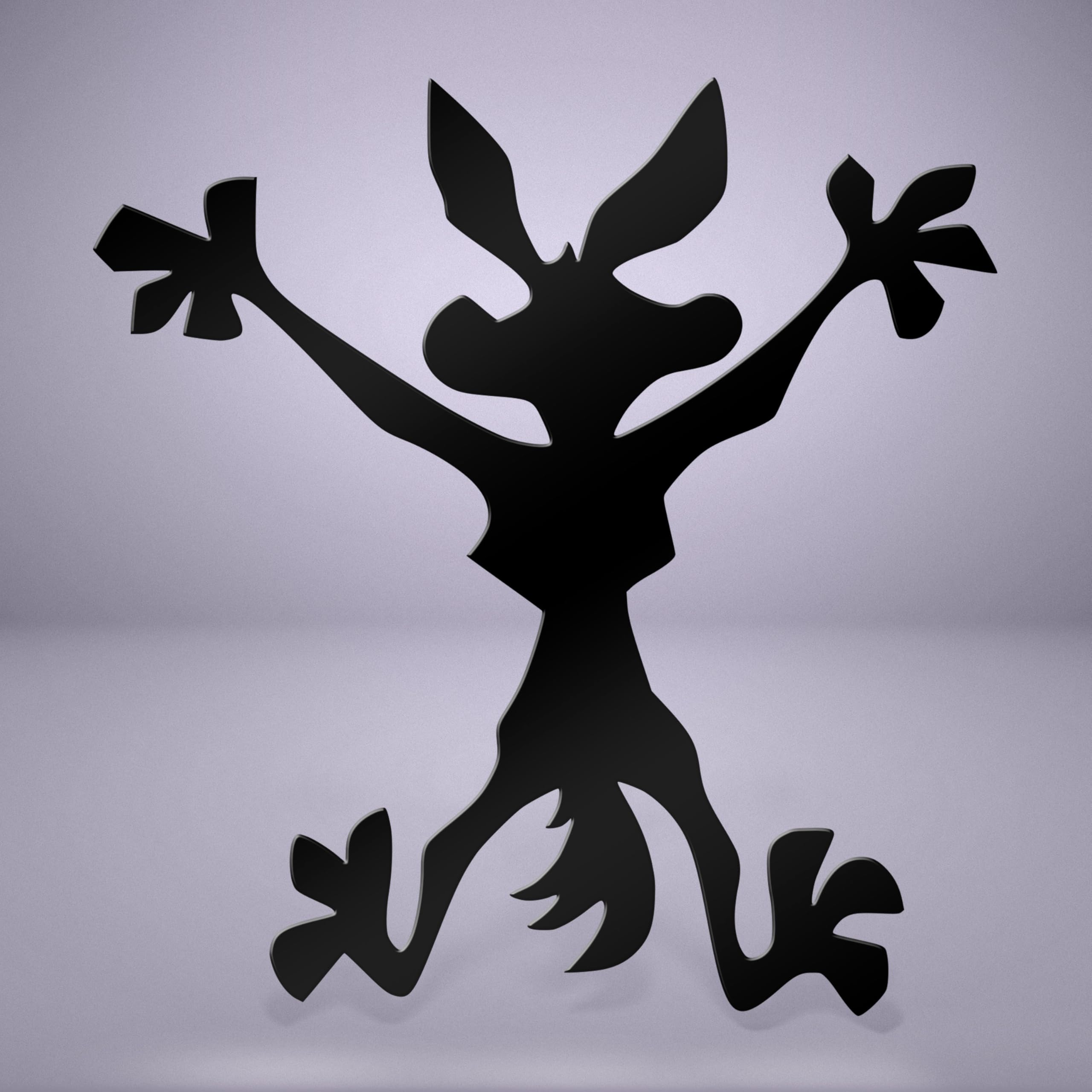 Wile E Coyote Crash Decal Sticker – Funny Vinyl Dent Cover for Cars (Various Sizes) – Car Accessories for Hiding Scratches & Dents (9-Inch)