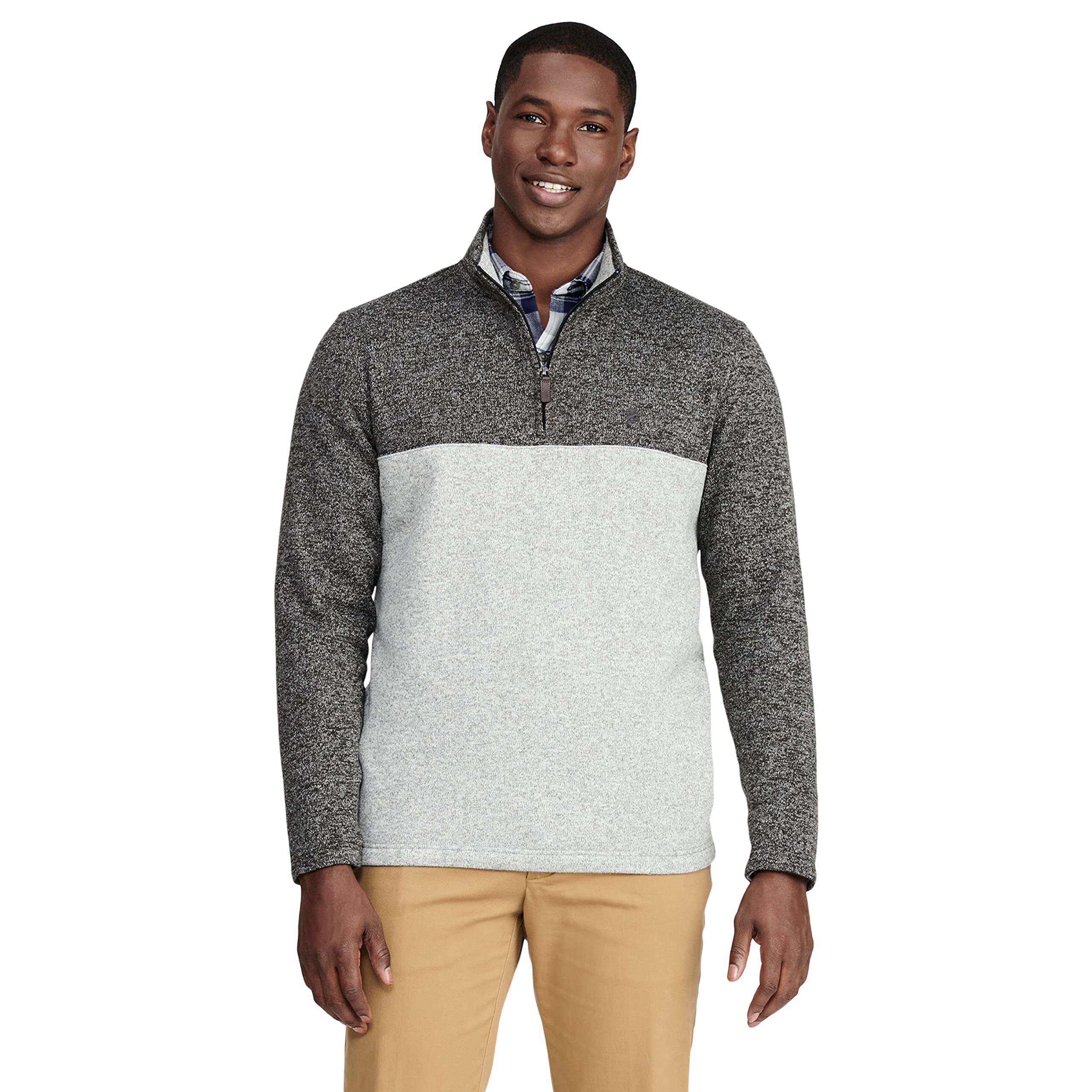 IzodMen's Quarter Zip Sweater Fleece Pullover