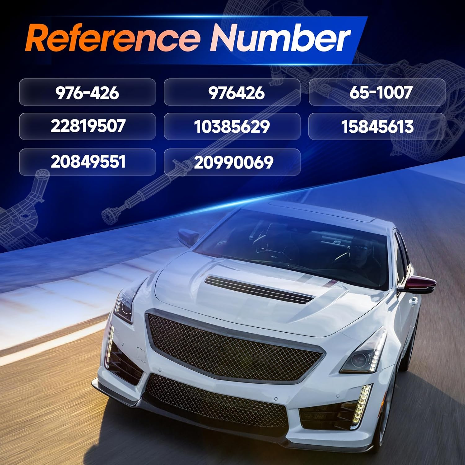 20849551 Rear Drive Shaft Prop Shaft Driveshaft Assembly [AWD Automatic Transmission] Compatible with Cadillac CTS 2008 2009 2010 2011 2012 2013 2014, Replace# 15845613, 976-426, 65-1007