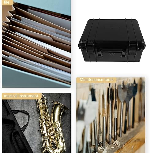 Miniatura 5 de Lockable Plastic Tool Box Organizer Portable Multifunctional Storage Case for Travel Outdoor Use Compact Rugged Design with Reliable Closure for