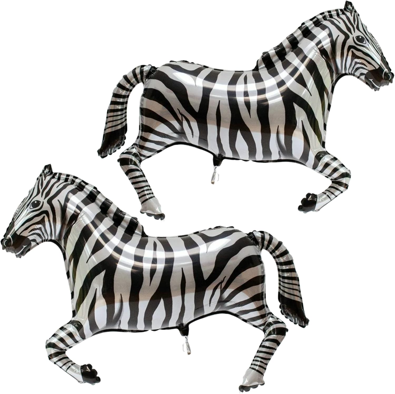 2PCS Foil Zebra Balloon Wild One Safari Zoo Big 40 Inch