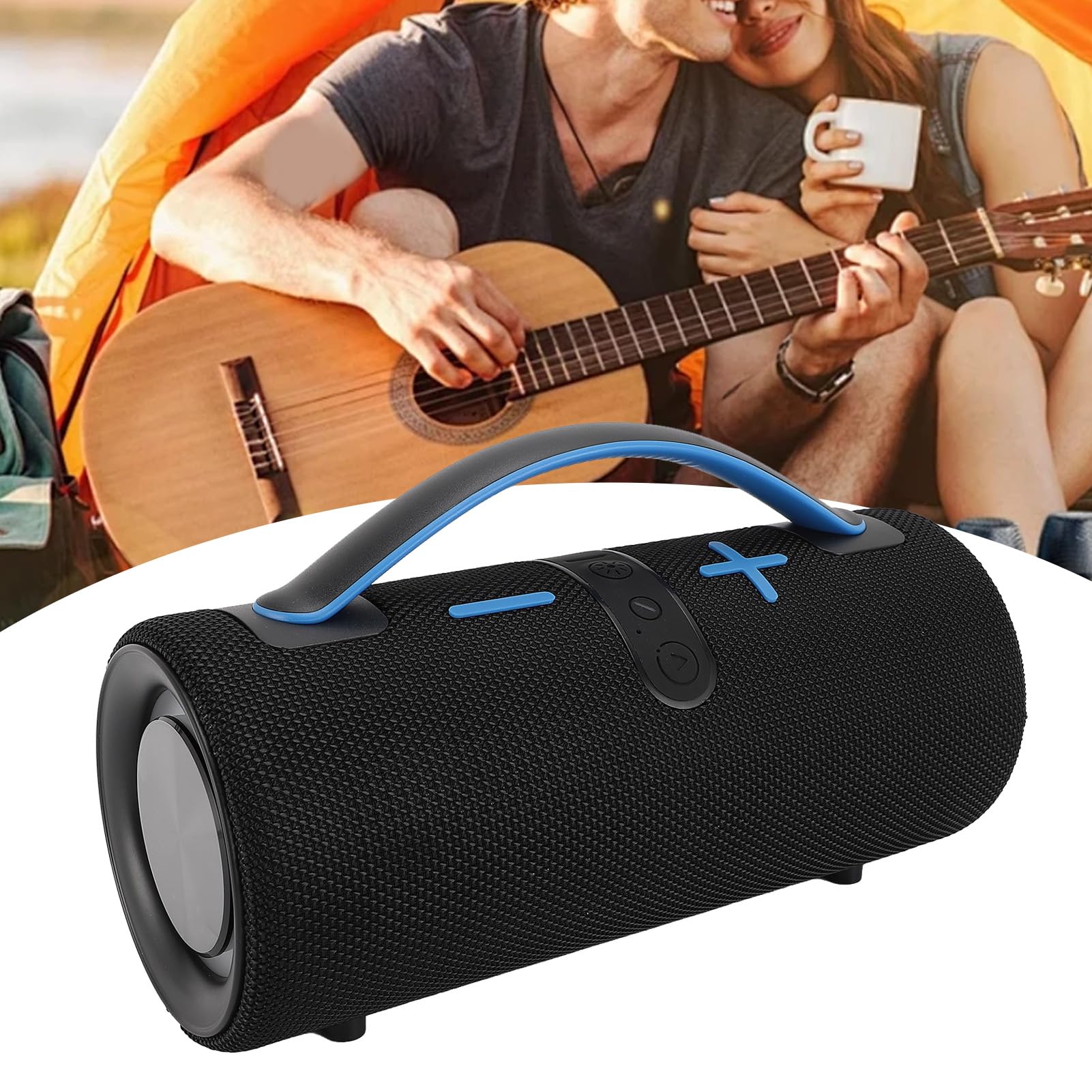 Altoparlante Bluetooth da Esterno con Luce Respiratoria RGB e Microfono Incorporato per Uso Ricreativo Resistente All'acqua IPX4 (#3)