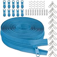 Vista 31 de Cinta de cremallera de nailon #3 para coser: YZSFIRM 10 yardas negras por The Yard Cremalleras de bobina de nailon para costura DIY y manualidades