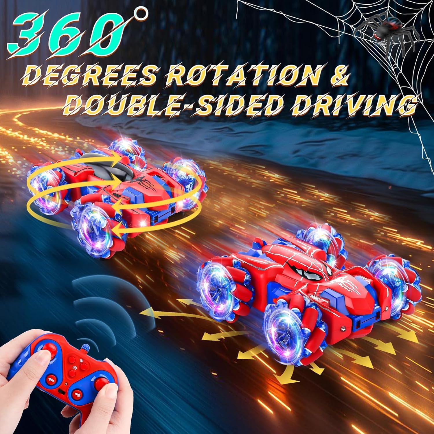 ゴ*ー様 Thunder Shot ラジコンカー 本体とリモコン付き Amazon.co.jp: スパイダーリモコンカー ラジコンカー こども向け オフ