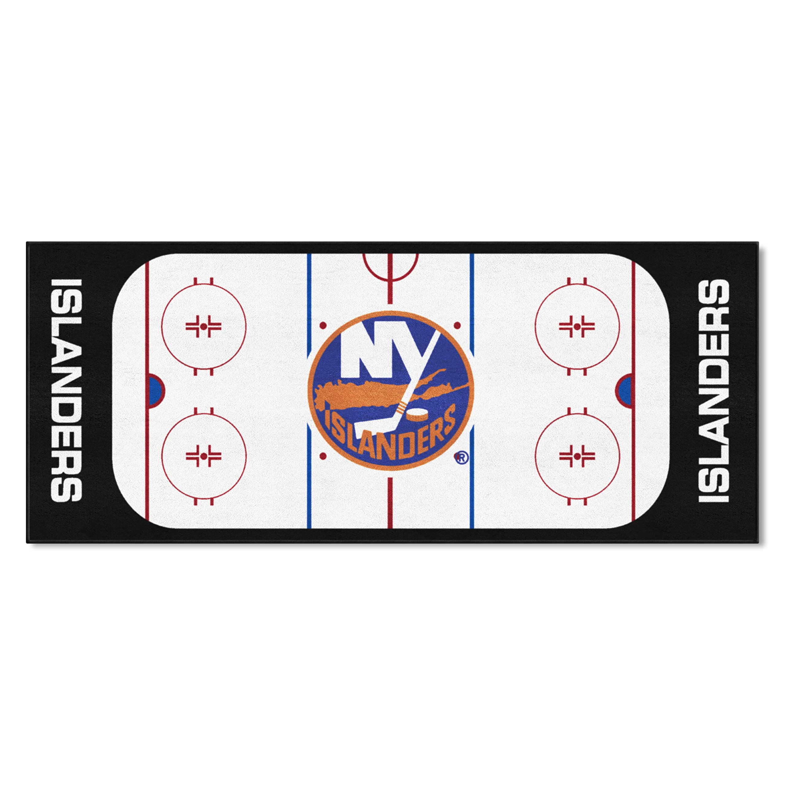 Fanmats New York Islanders Heavy Duty Vinyl Door Mat - 19.5x31 Inches, 3D Logo, Outdoor/Indoor Use