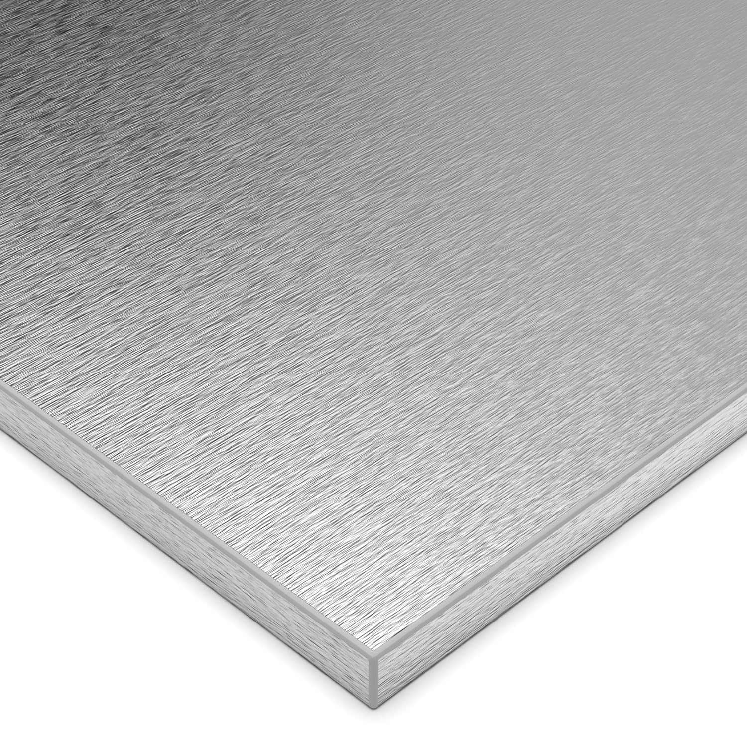 Kühlschrankfront Möbelfront 19mm Frontplatte Unterbau- Einbaukühlschrank nach Maß (Edelstahl, Wunschmaß)