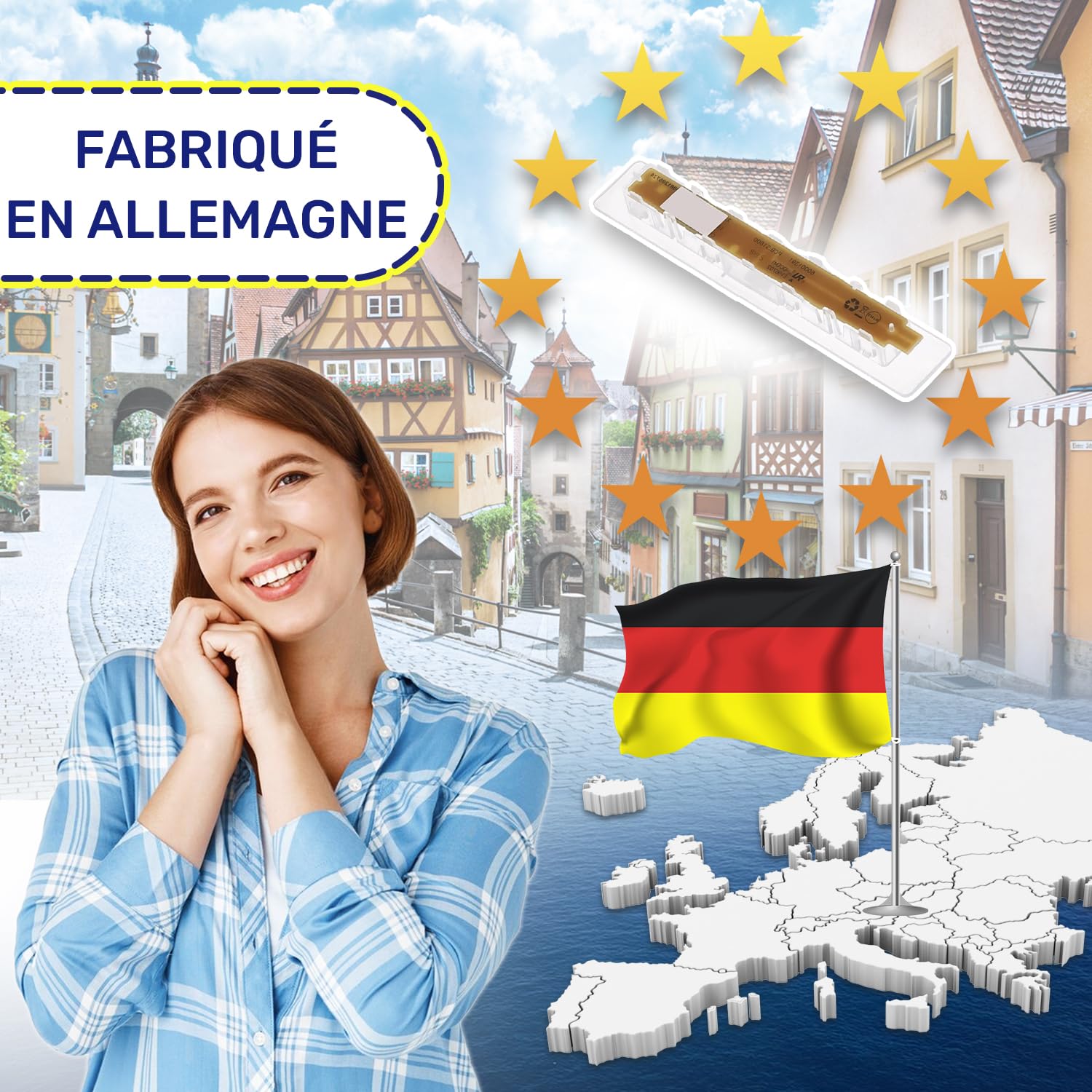 sparefixd Panneau lumineux LED pour réfrigérateur et congélateur Bosch
