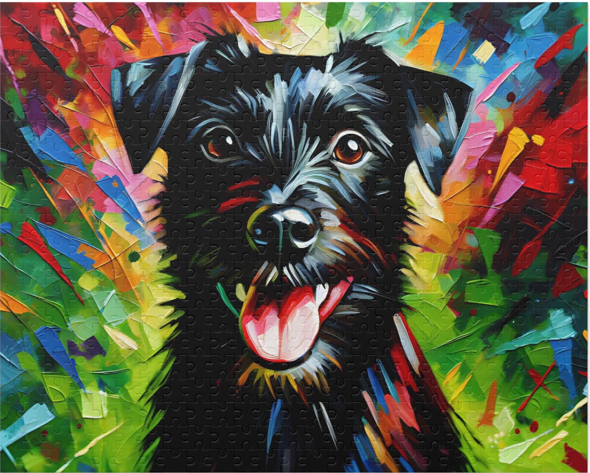 Patterdale Terrier Dog Jigsaw Puzzle | 1000 Pieces | Gifts For Family, Kids, Pet Dog Lovers