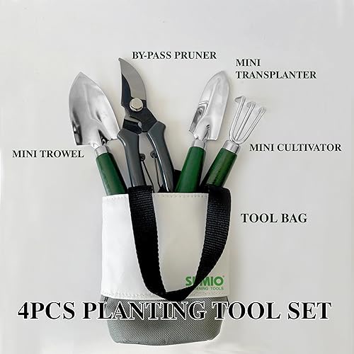 Miniatura 2 de SUMIO Mini kit de herramientas de jardín, conjunto de herramientas de escritorio para plantas, conjunto de herramientas de jardín portátil, kit de