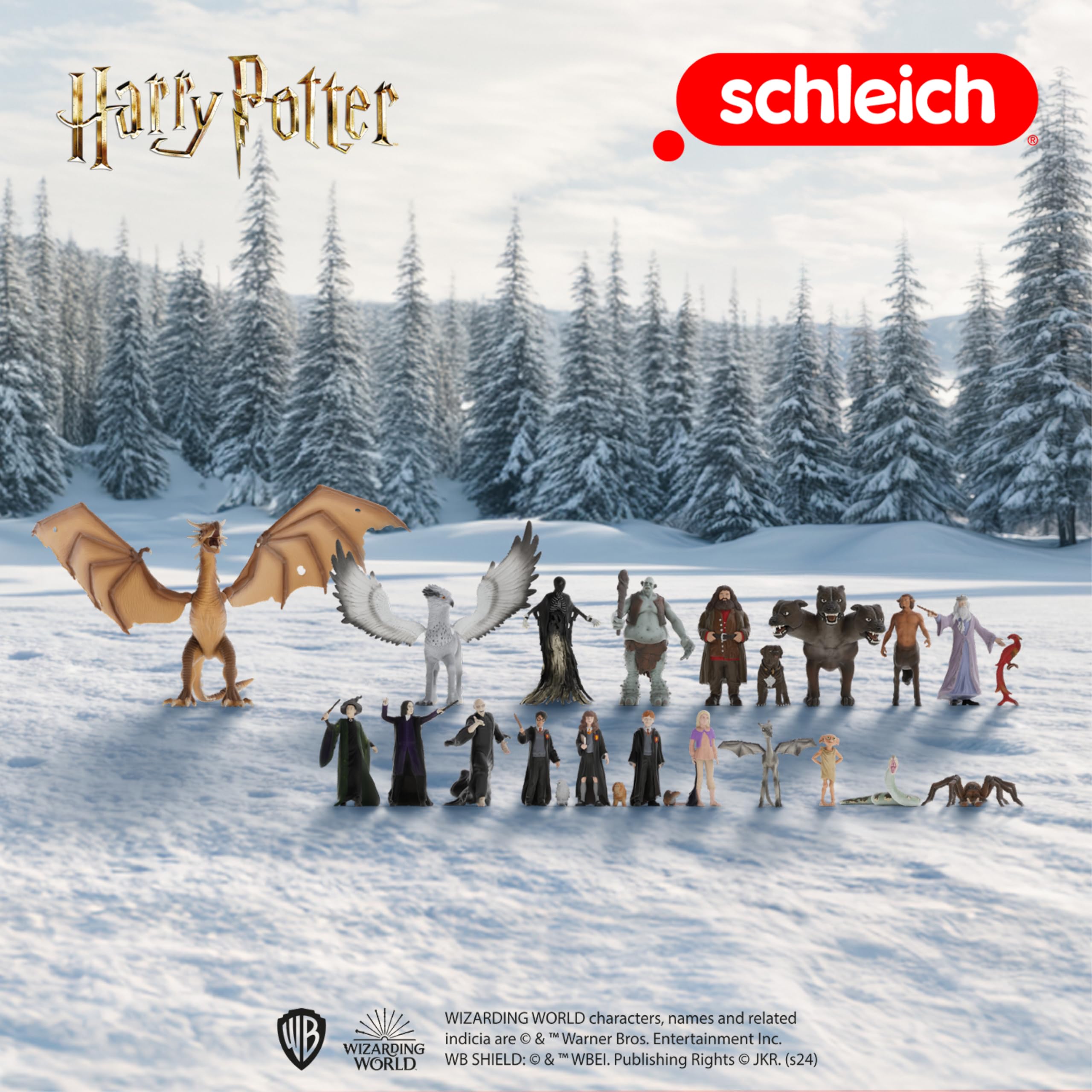 schleich HARRY POTTER calendario dell’Avvento 2025 – 99175 | personaggi da collezione e da gioco realistici | idea regalo per bambini dai 6 anni e fan | calendario natalizio con 24 sorprese