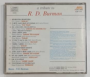 A Tribute to R. D. Burman - Music India : R D Burman: Amazon.in