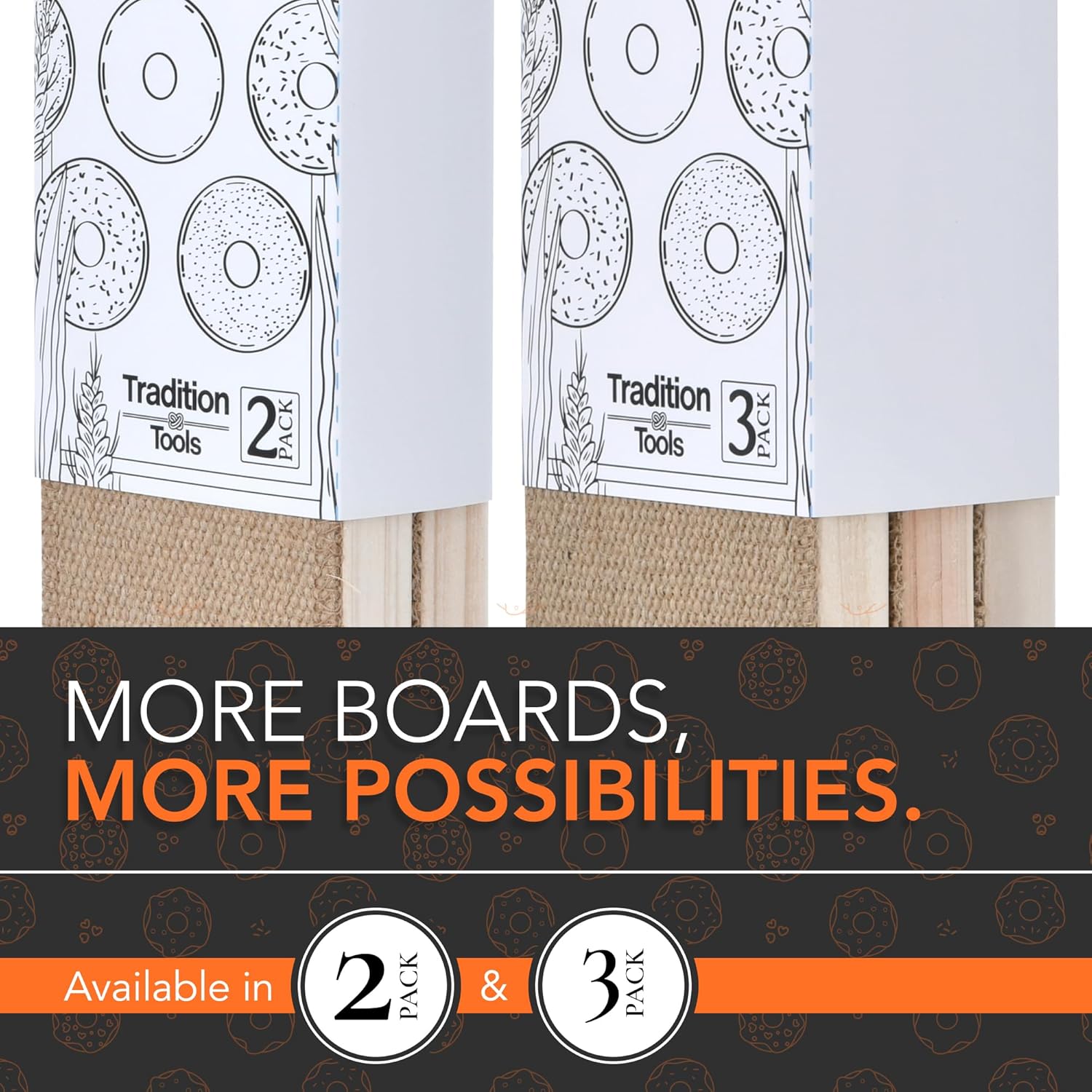 Bagel Baking Boards 3-Pack | 15.7 x 3.5 x 0.8" Burlap Covered Cedar Boards | Bagel Boards for Baking Bagels | Food Grade Burlap & Cedar| Perfect for New York Style Bagel Making