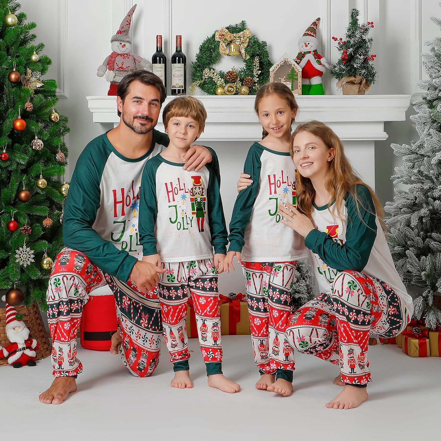 ANGELGGH Matching Family Christmas Pajamas Sets, Holiday PJs with Top and Pants, Cute 2 Piece Sleepwear for Couples/Women/Men - Image 2
