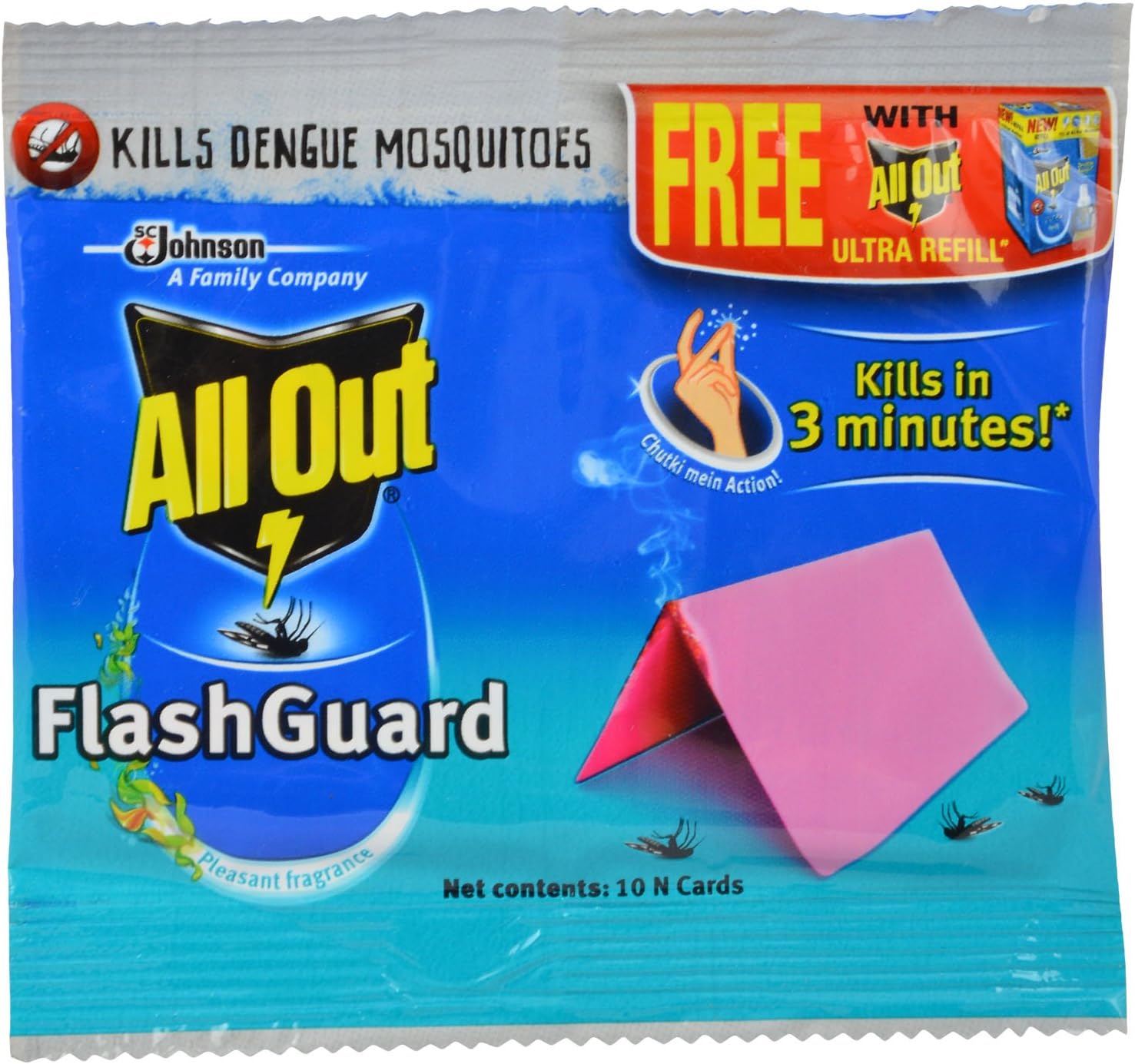 All Out Flash Guard - Mosquito Card 10 Pieces Pack