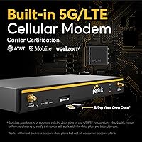 Vista 3 de Peplink B One 5G - Router WiFi celular Gigabit Dual WAN para Internet inalámbrico - Rendimiento de 1 Gbps, Wi-Fi 6, doble banda, 4 puertos LAN
