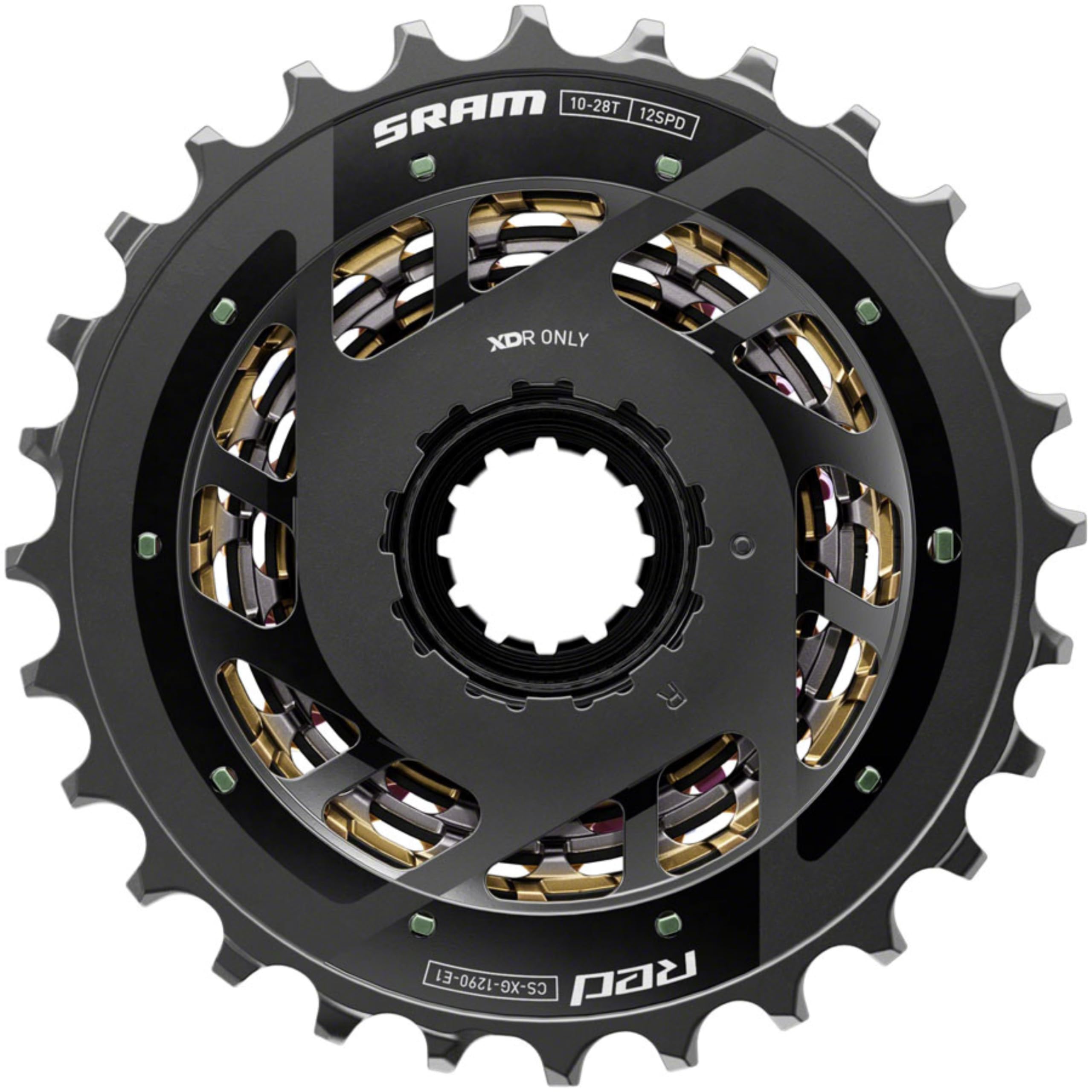Amazon | SRAM「スラム」SRAM Cassette XG-1290 Rainbow E1 10-28T 12 