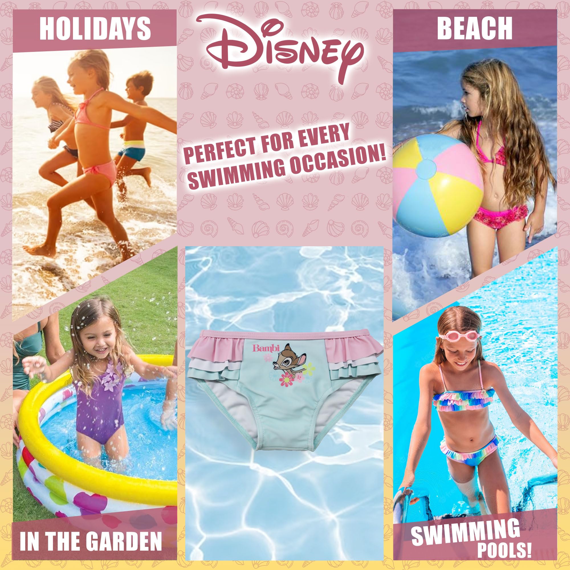 Disney Badehose Badeslip für Neugeborene Mädchen Jungen Mädchen 6654