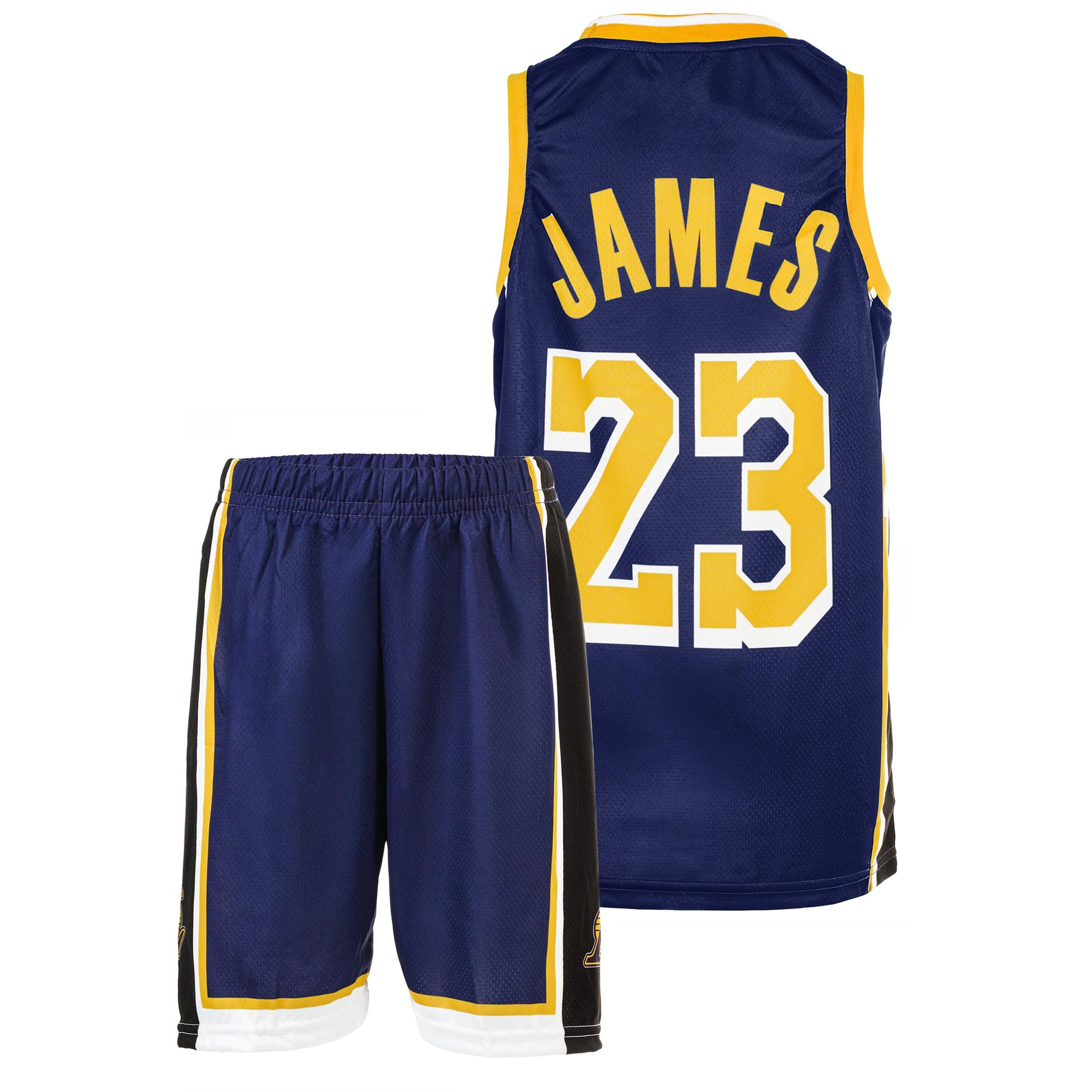 Lakers Lebron James #23 Basketball Trikot Bausatz mit Shorts, Lila, 140
