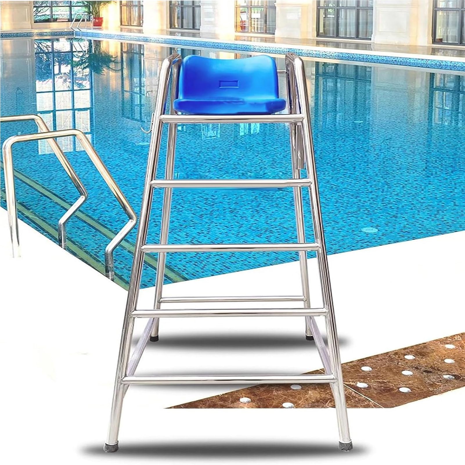 Chaise de sauvetage en acier inoxydable 150 kg pour piscine et plage