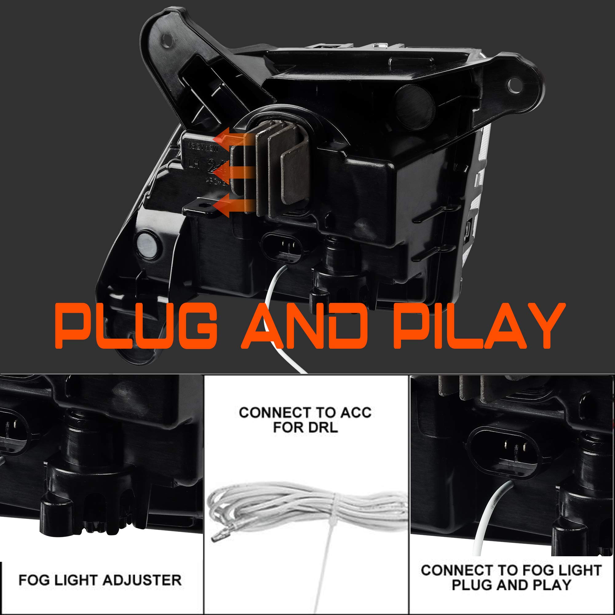 Buy LED Fog Light with DRL Compatible for Silverado 2019 2020 2021 2022