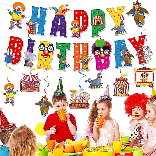 Vista 146 de Zwiebeco Decoración de fiesta de feliz cumpleaños, banderín, guirnalda de banderines, kit de abanico de papel para niños, Capitán América