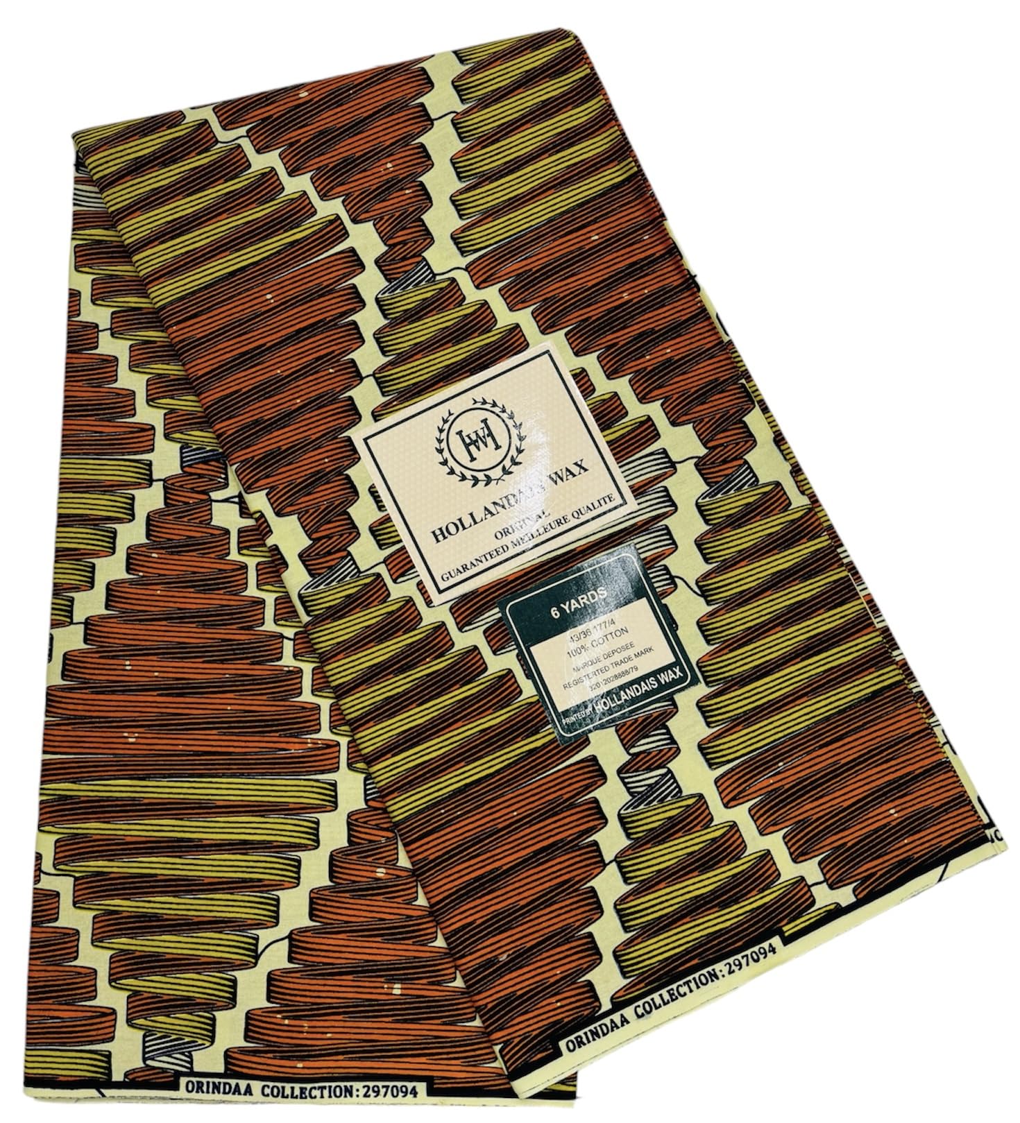 African Wax Fabrics 6 Yards 100% Cotton Ankara Print Fabric Best New Beautiful Design Multicolour Latest Fancy for Party Dress 297094