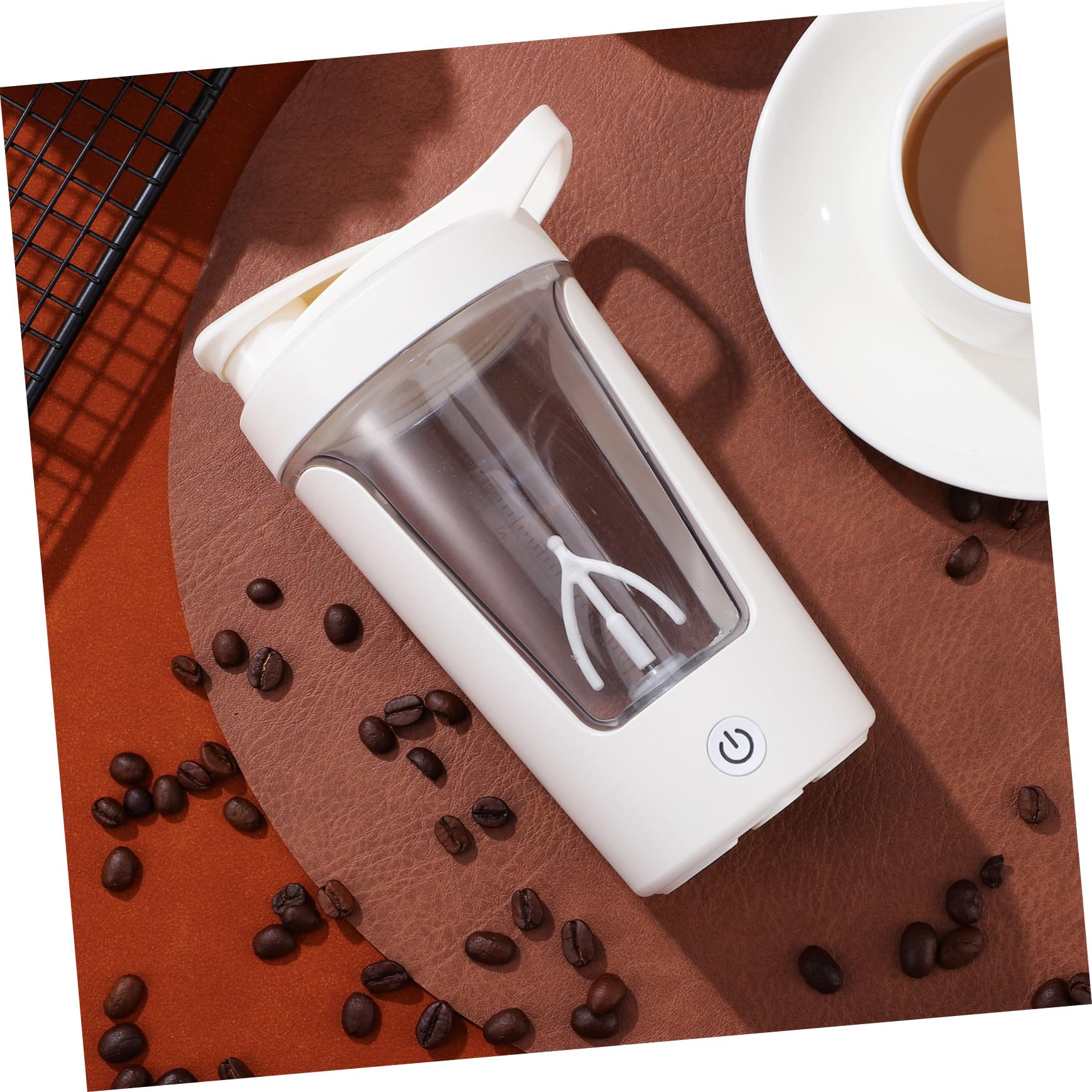Tazza Elettrica Shaker Portatile Ricaricabile Miscelazione Automatica per Proteine e Caffè Bicchiere Agitazione Rapida in PP e Abs per Preparazioni Veloci fuori Casa