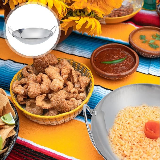 Wok de acero inoxidable 9 pulgadas GANAZONO miniatura 4