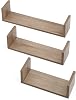 Tutti Bambini Modena Set of 3 U-Shaped Wall Shelves | Fits Modena Furniture Range, Different-Size Floating Shelves with Wall Fixtures, Made from Engineered Wood | 3kg Capacity Each Shelf | Oak