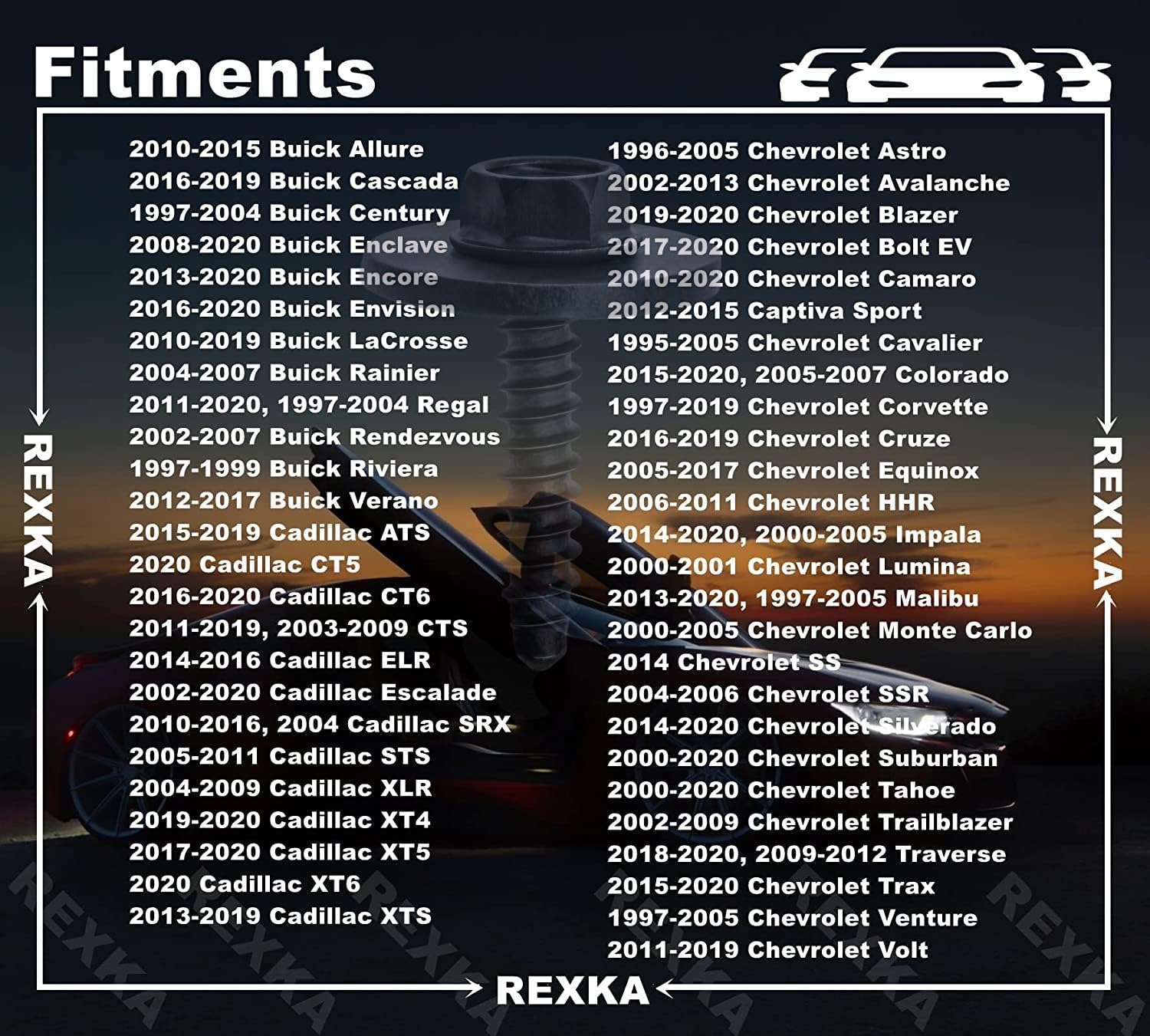 Rexka Push Nuts Kit - Automotive Repair -3