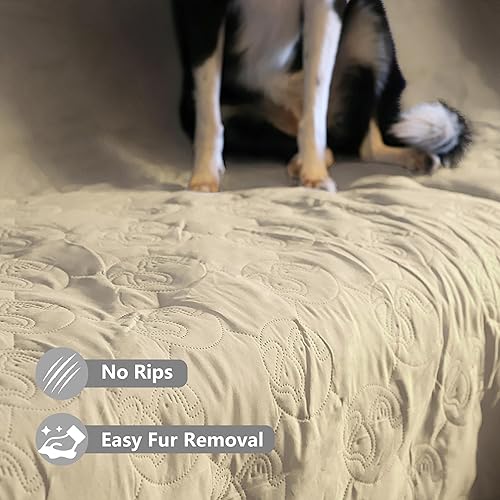 Miniatura 4 de Kritter Planet Funda antideslizante para sofá para mascotas, funda impermeable para cama de perro, lavable y protector de muebles para perros y gatos