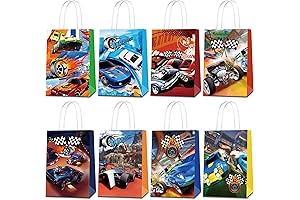 24 Pcs Hot Wheels Party Favor Bags for Kids Birthdays