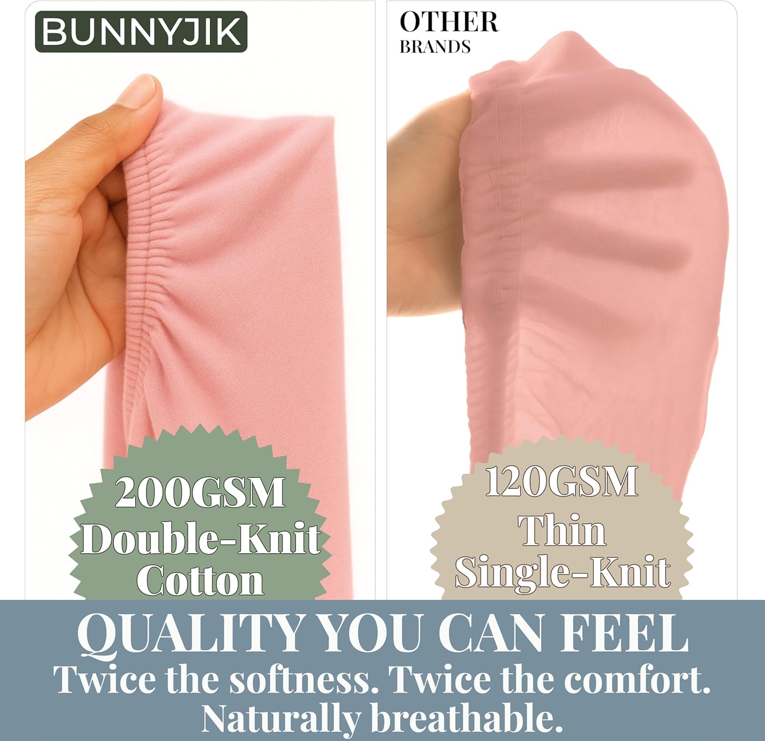 Crib Sheet – 100% Organic Turkish Cotton, GOTS Certified Premium Weight, Ultra Soft, Breathable Fitted 1 Pack - Toddler Bed Mattress Sheets for Boys & Girls
