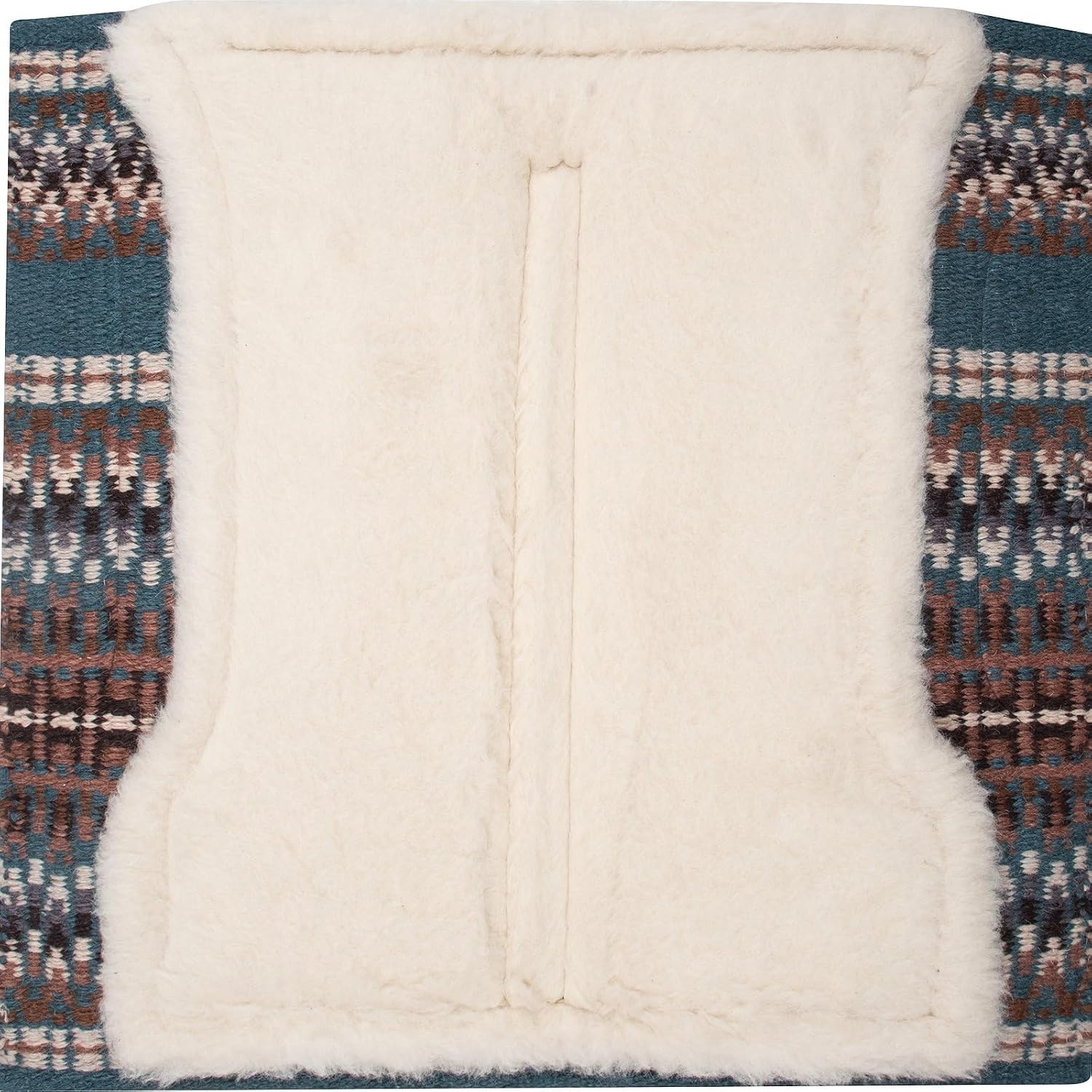 Classic Equine SensorFlex Blanket Top Straight Pad, 1-inch, Peacock-Cashmere, 32 x 34