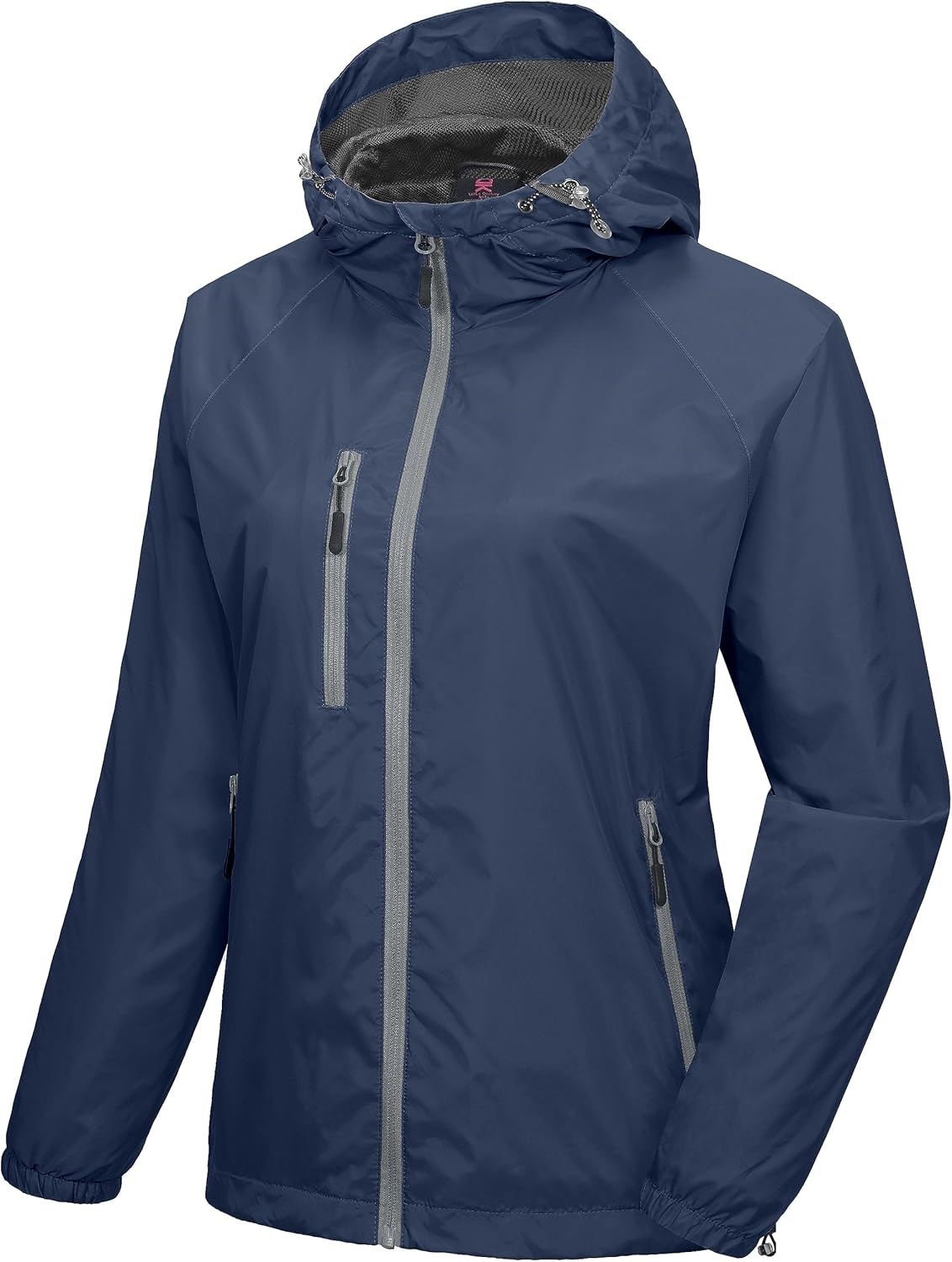 Little Donkey Andy Women's Lightweight Windbreaker Zip Up Windproof Outerwear Jacket for Hiking Travel Cycling