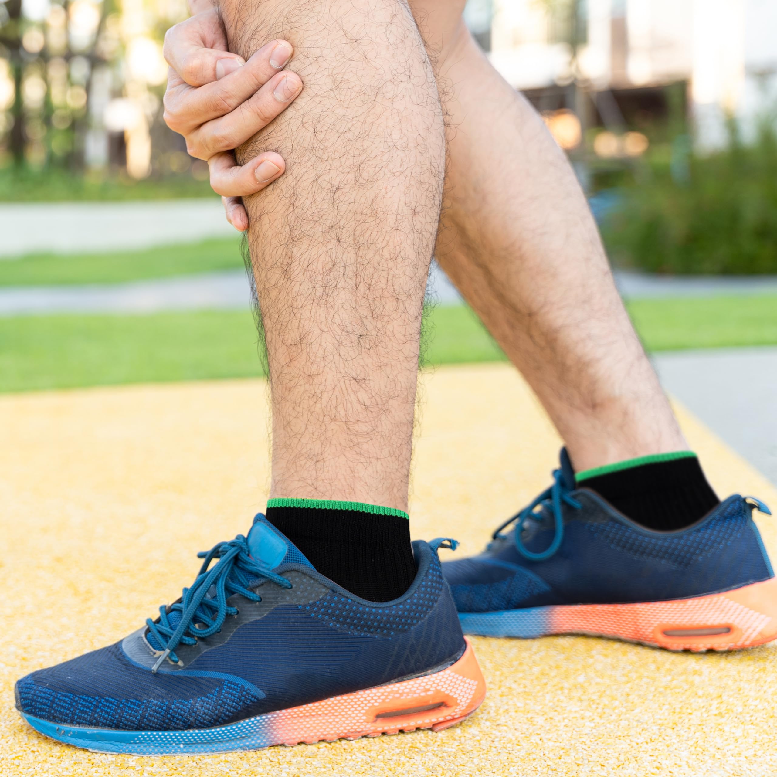 Belloxis 10 Paar Kompressionsstrümpfe Herren/Damen Kompressionssocken Herren/Dame Kurz Compression Socks Thrombosestrümpfe Fersensporn Socken Sport Plantarfasziitis Socken