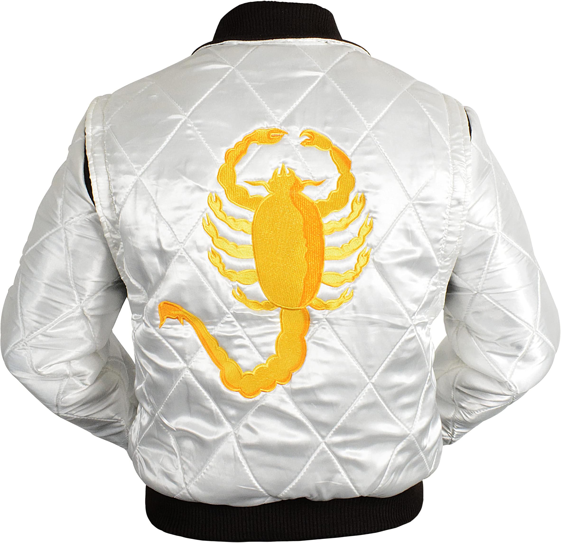 Red Smoke Ryan Gosling Drive Scorpion Jacket White