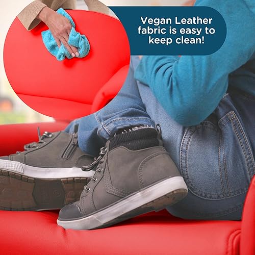 Miniatura 5 de Children's Factory As We Grow CF805-196 - Silla para niños pequeños, color rojo, asiento flexible para guardería o preescolar, silla de lectura para