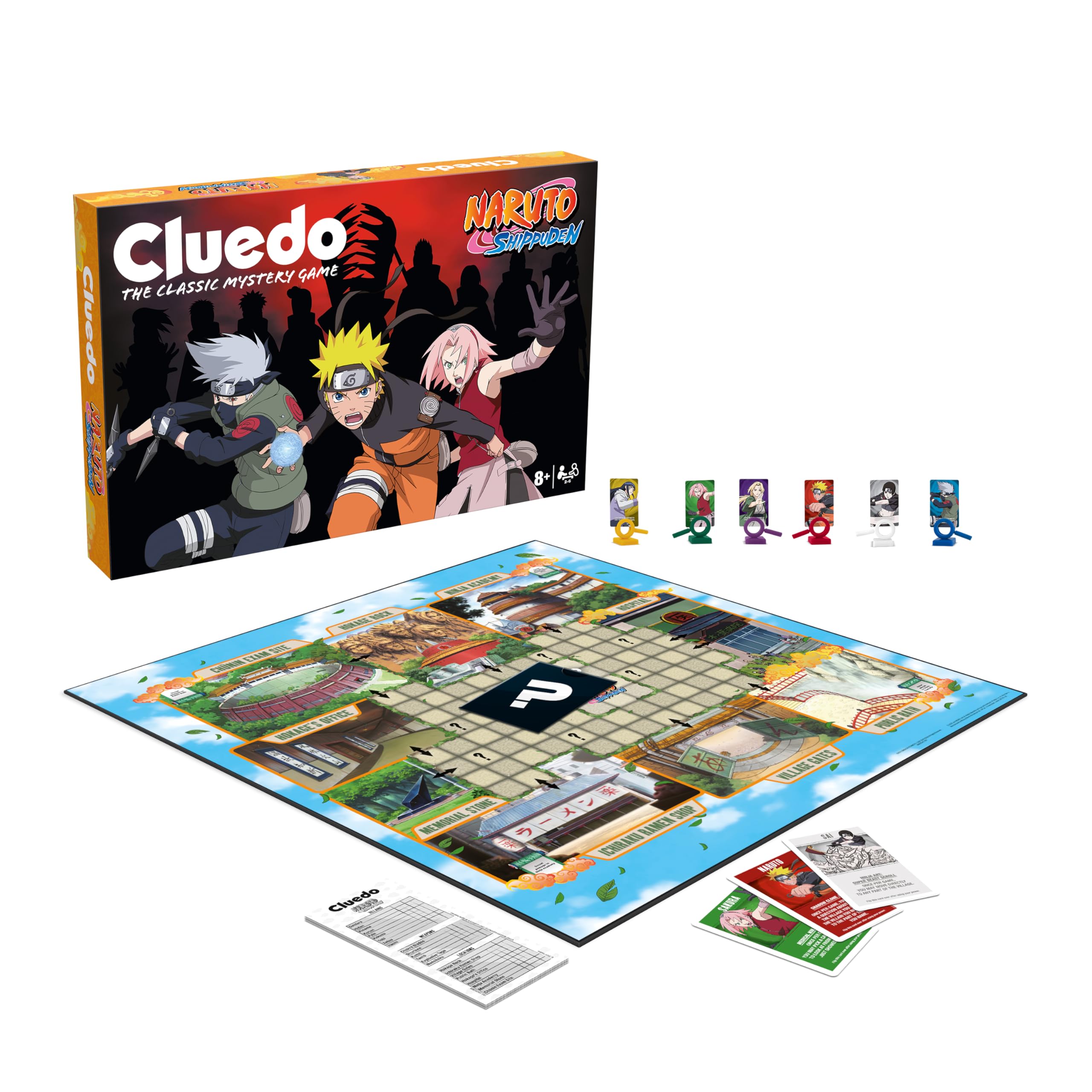 Winning Moves Naruto Cluedo, parfait pour 2-6 joueurs et pour les fans