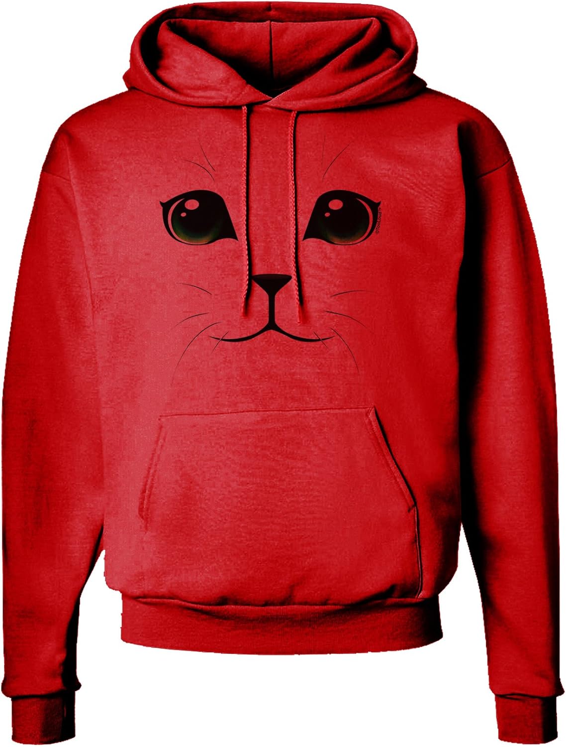 TOOLOUD Green-Eyed Cute Cat Face Hoodie Sweatshirt Hooded Pullover Pockets
