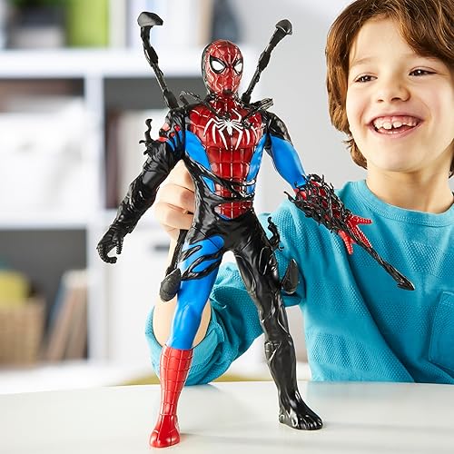 Miniatura 9 de Spider-Man Marvel VenomVersus - Figura de acción de cambio líquido con accesorios, juguetes de superhéroes a escala de 11 pulgadas para niños a